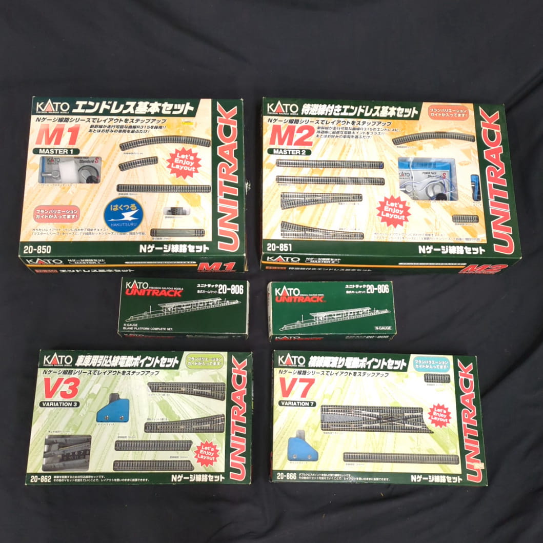 カトー M2 20-851 M1 20-850 V3 20-862 V7 20-866 ユニトラック 20-806 まとめセット Nゲージ